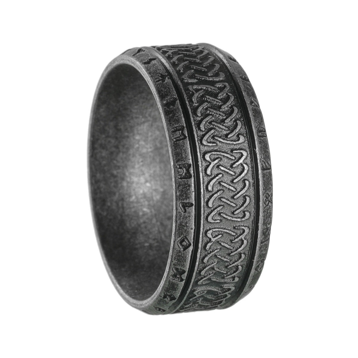 Men's Ancient Sier Accessories Old Titanium Steel Rings