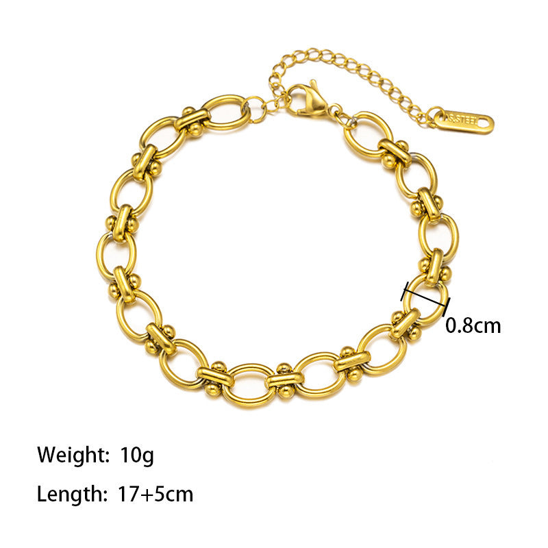 Women's Pearl Twist V-shaped Female Rainbow Diamond Bracelets