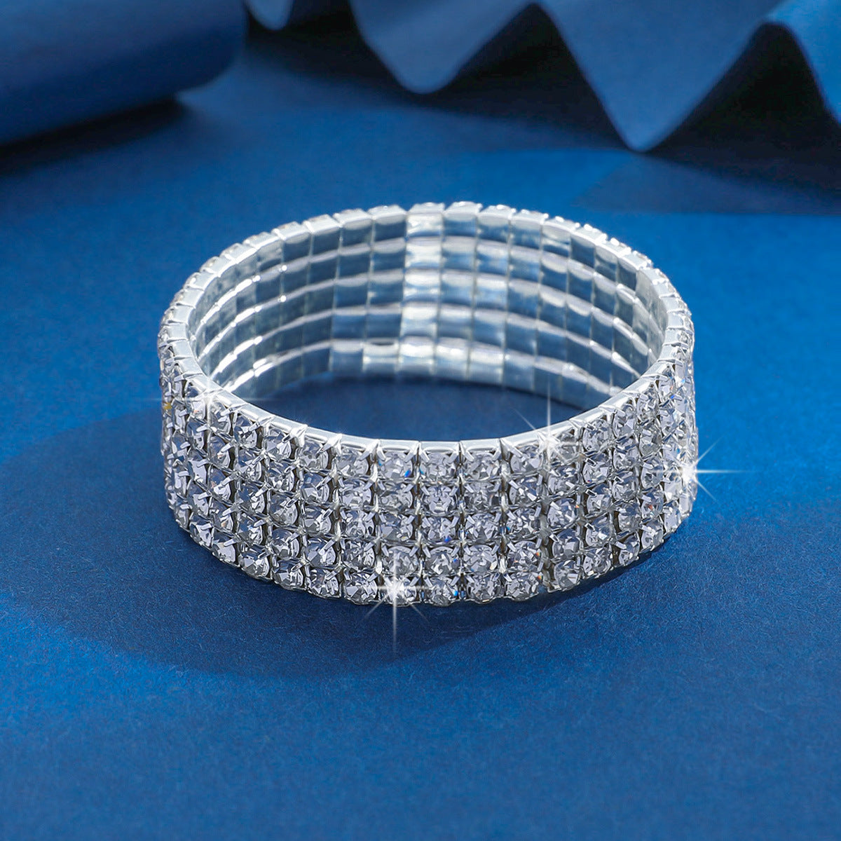Affordable Luxury Fashion Zircon Elastic Rhinestone Bracelets