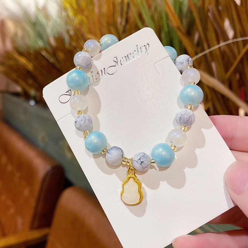 Women's High-grade Gourd Beaded Light Luxury Korean Style Girlfriends Bracelets