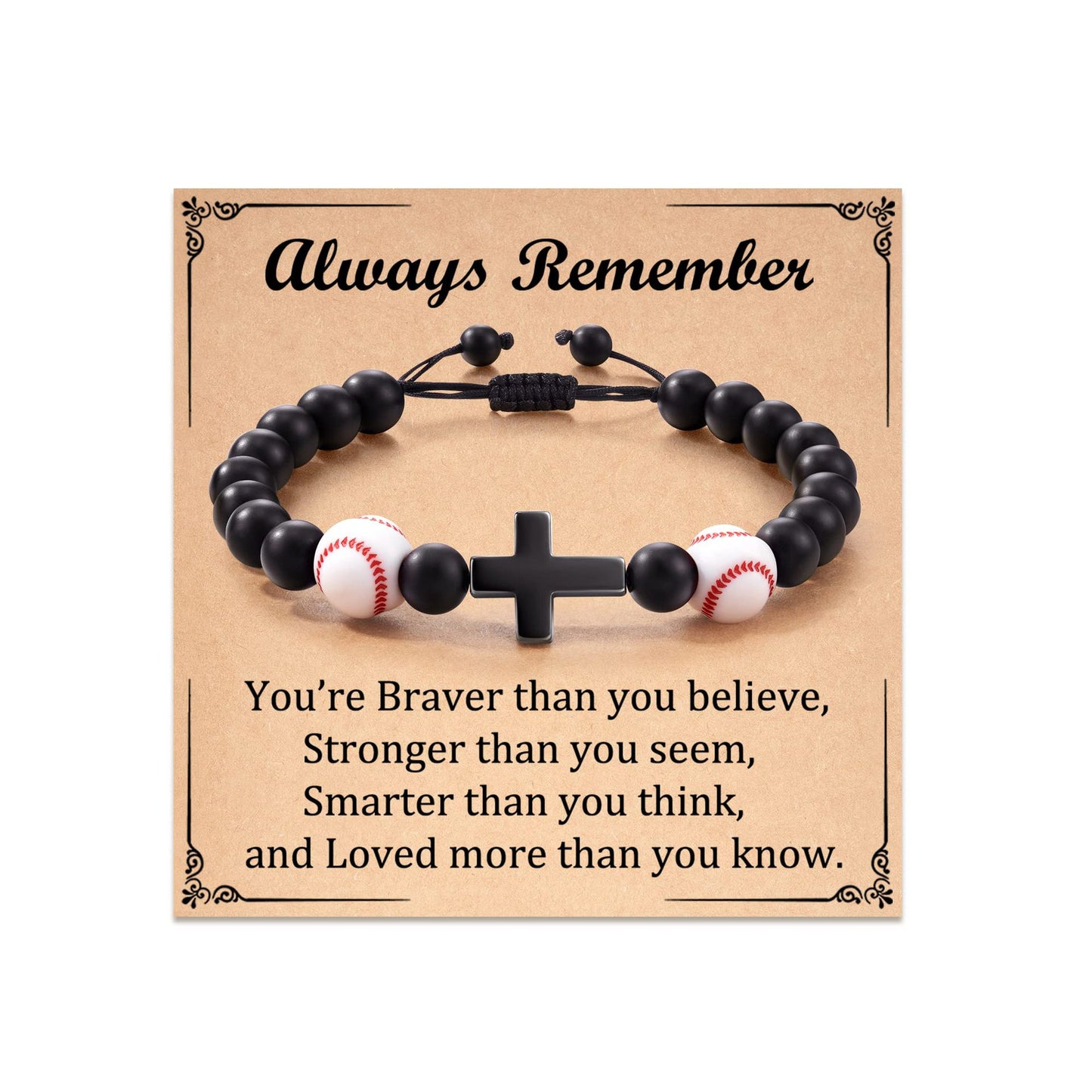 Football Beaded Gift Black Frosted Tigereye Bracelets