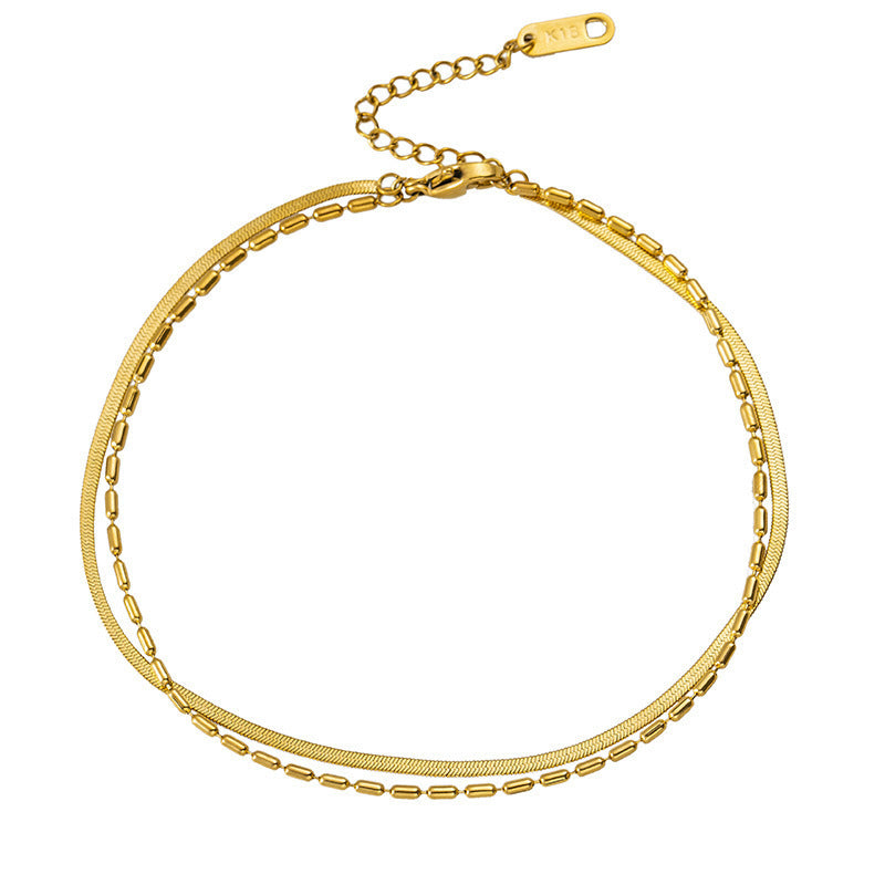 Women's Titanium Steel High-grade Simple Gold Exquisite Bracelets