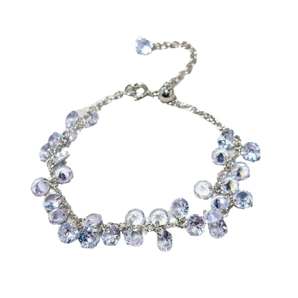 Crystal Grape Tear Broken Tassel Cold Bracelets