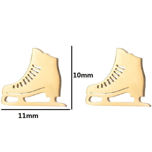 Retro Sports Olive Football Series Female Earrings