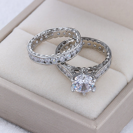 Plated Copper Luxury Zircon Traditional Gorgeous Rings