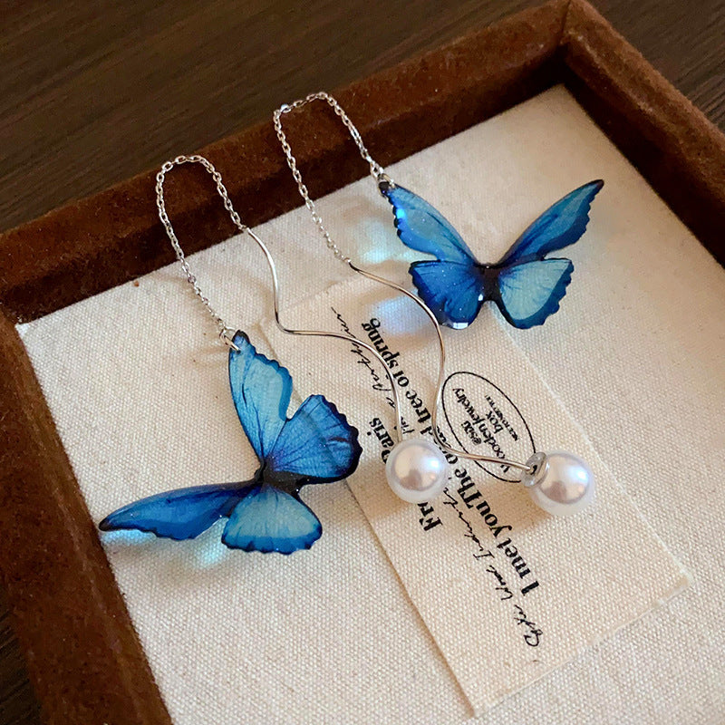 Women's Flower Tassel Mori Style Temperamental Niche Earrings