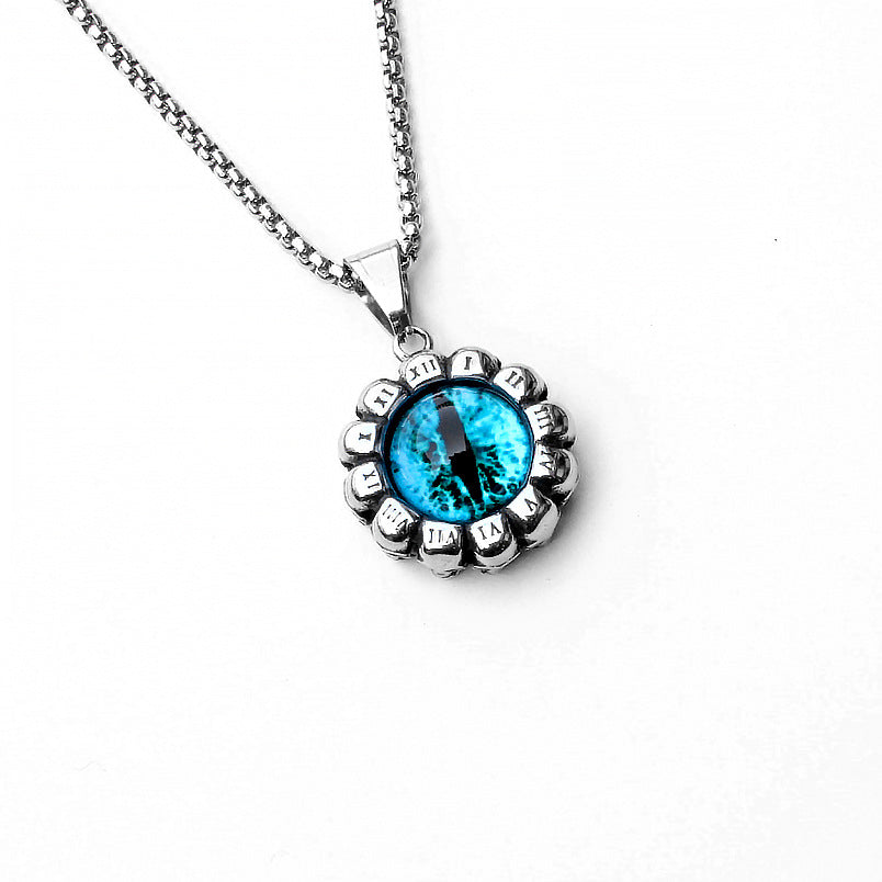 Men's Fashion Titanium Steel Double Snake Trendy Necklaces
