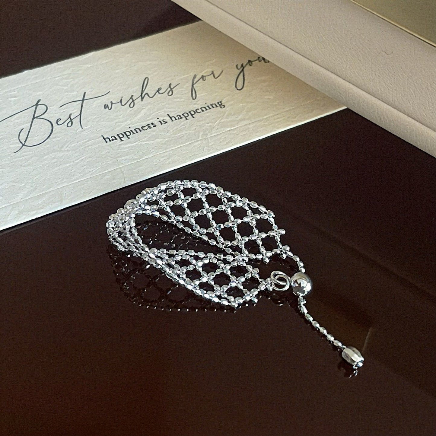 Mesh Lace Pull Adjustable Woven Dream Net Fashion Rings