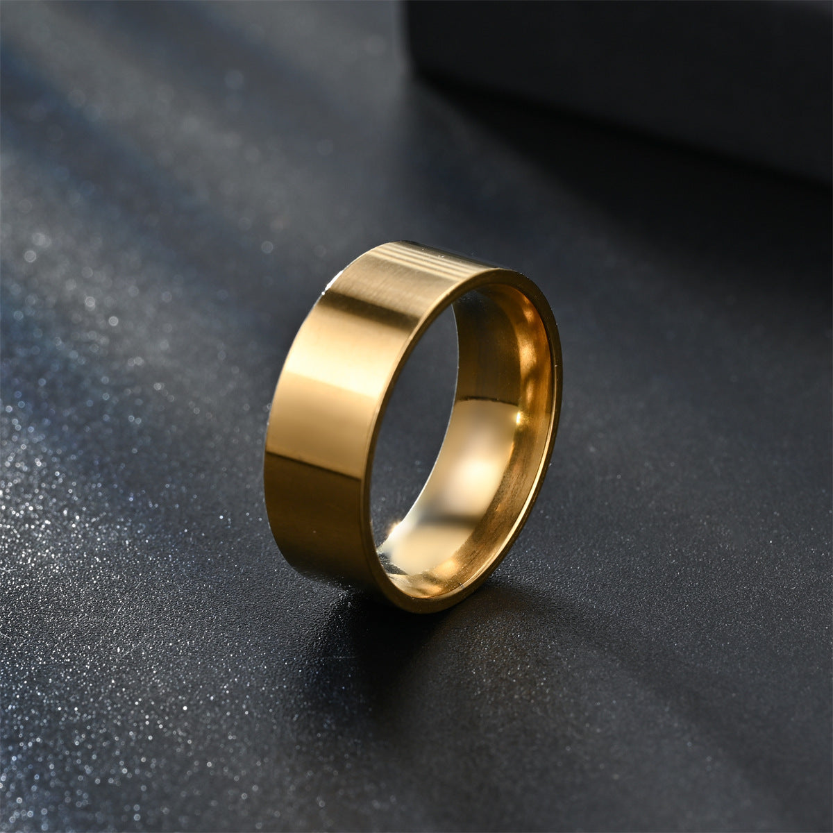Inner Ball Outer Flat Can Carve Writing Rings