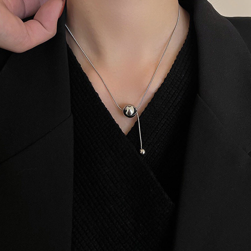 Women's Short Titanium Steel High Color Retention Simple Necklaces