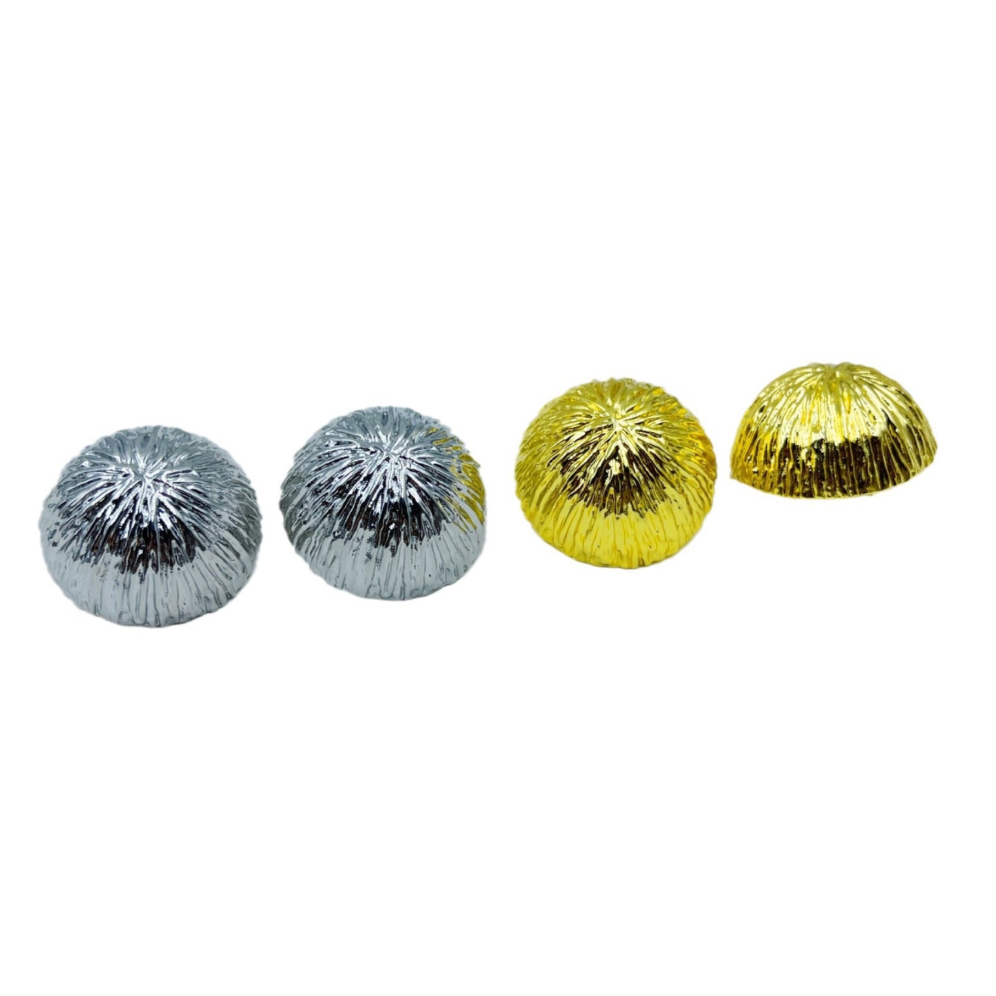 Women's Retro Minority Bark Brushed Hemisphere Pleated Earrings