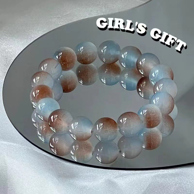 Spring Limited Colored Glazing Bead Girly Sweet Bracelets