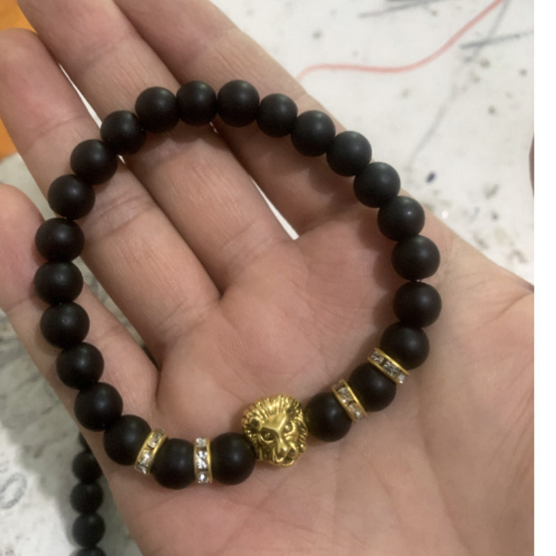 Popular Ornament Big Crown Tigereye Agate Bracelets