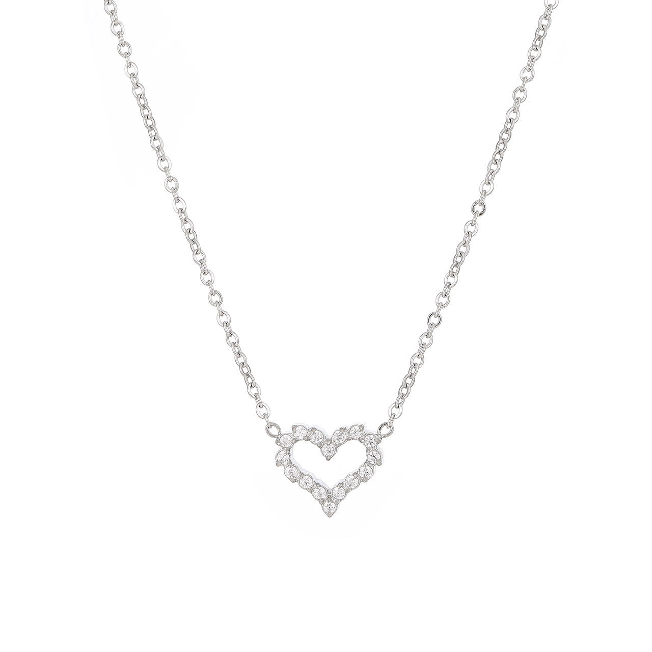 Hollow Heart-shaped Collarbone Versatile High-grade Light Necklaces