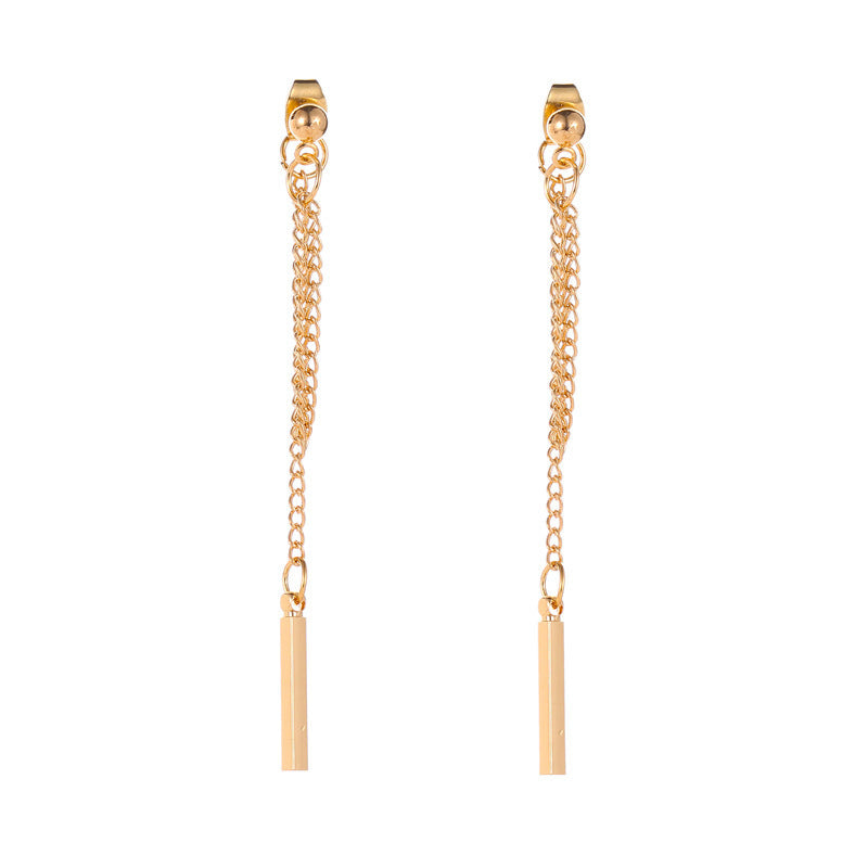 Long Fringe Female Fashion Personality Chain Earrings