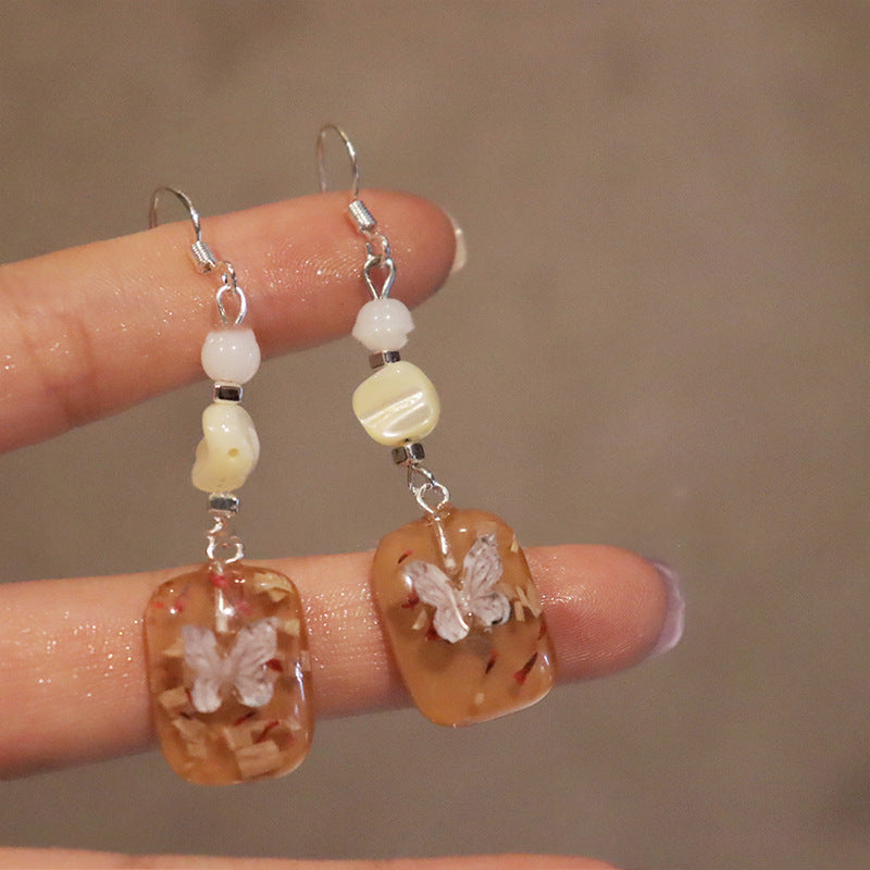 Ink Female Niche Design Ear High Earrings