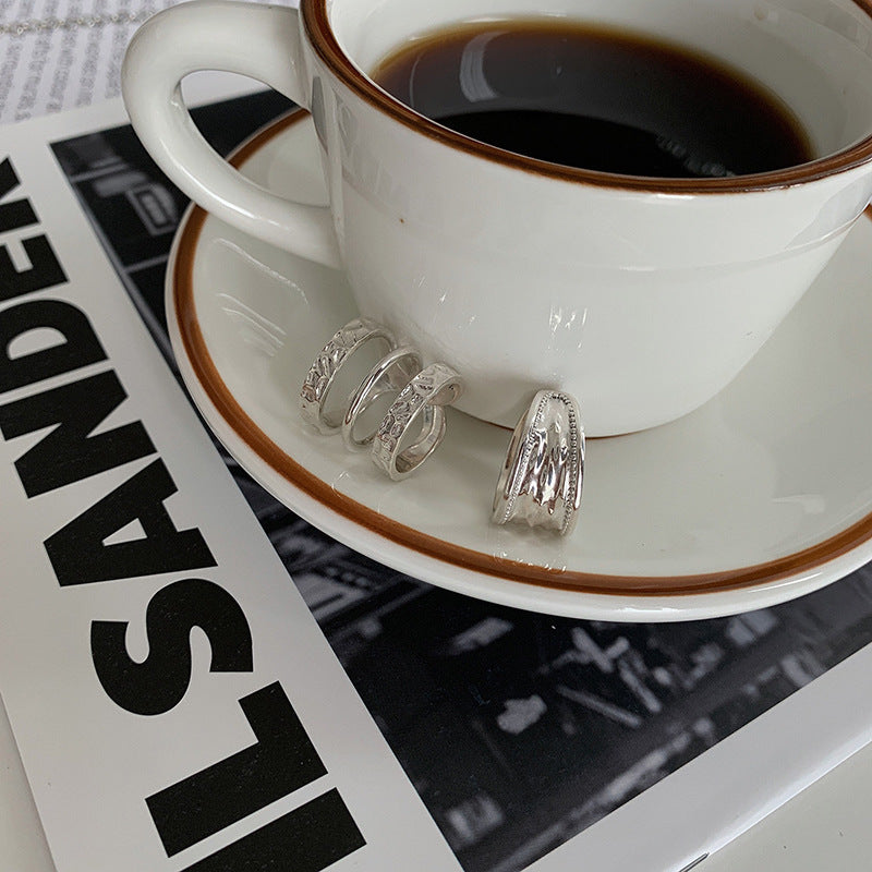Korean Style Sterling Sier Index Finger Rings