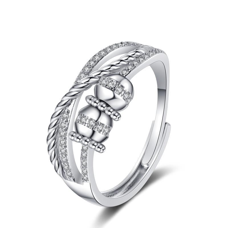 Anxiety Temperament Smart Female Light Luxury Rings