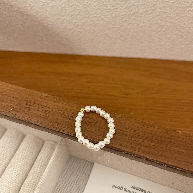 Pieces Of Sier Pearl Female Niche Rings