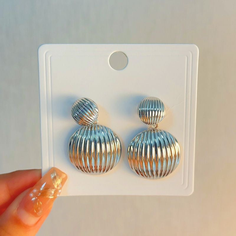 Women's Sier Simple Elegant Fashionable High-grade Niche Earrings