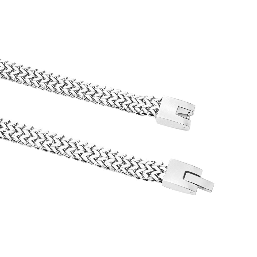 Women's & Men's Quality Titanium Steel Can Carve Writing Bracelets