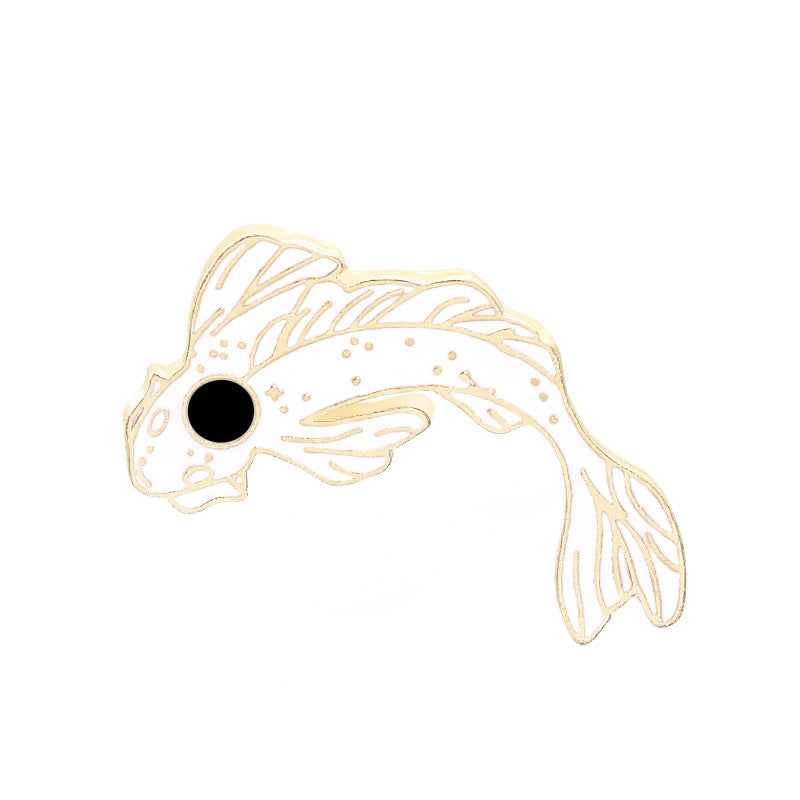 Eight Diagrams Fish Black White Splice Necklaces