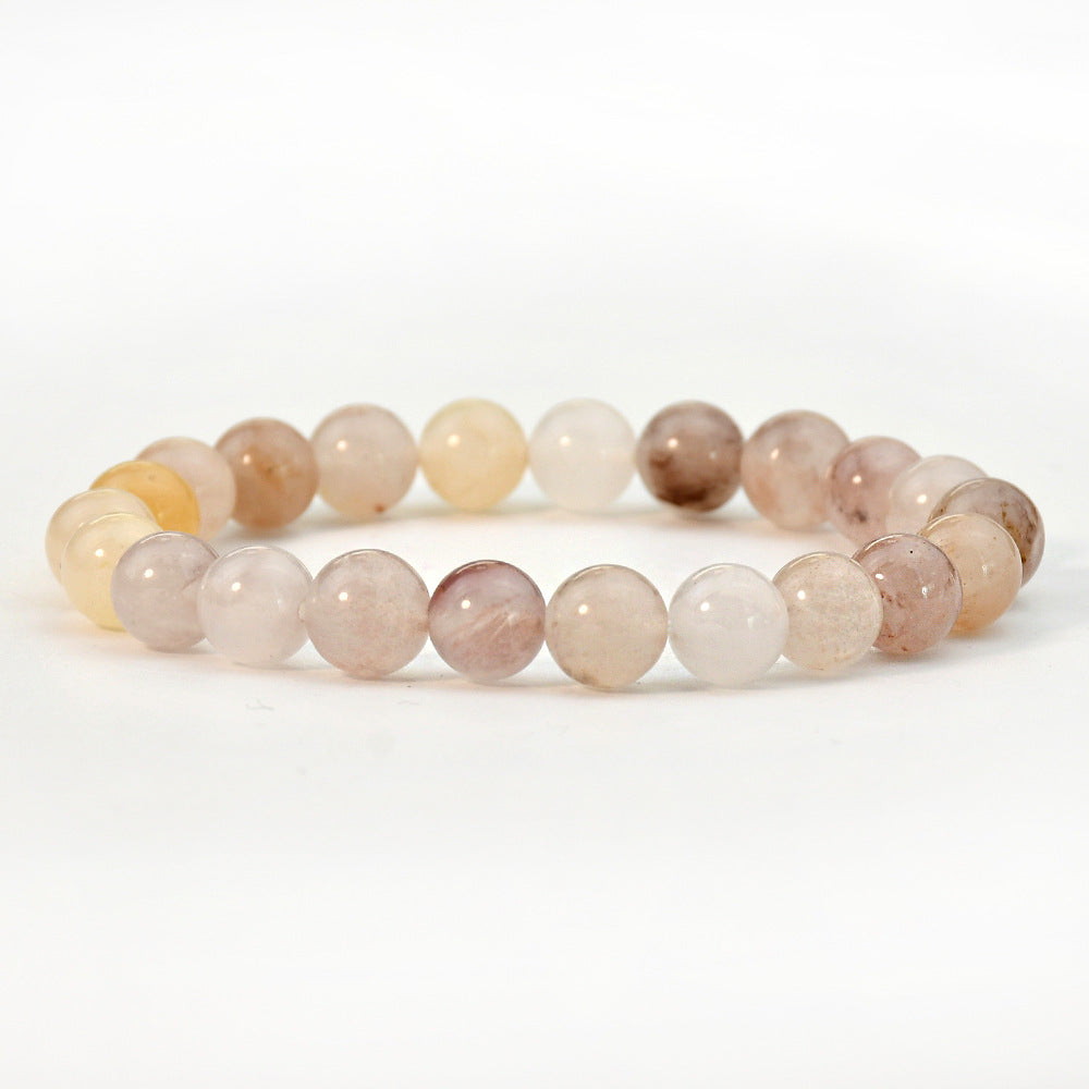 Round Beads Natural Stone Agate Bead Crystal Bracelets