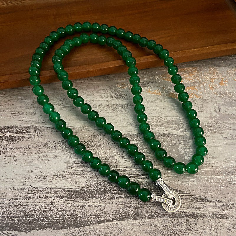 Chinese Style Twin Long Pearl Sweater Chain Necklaces