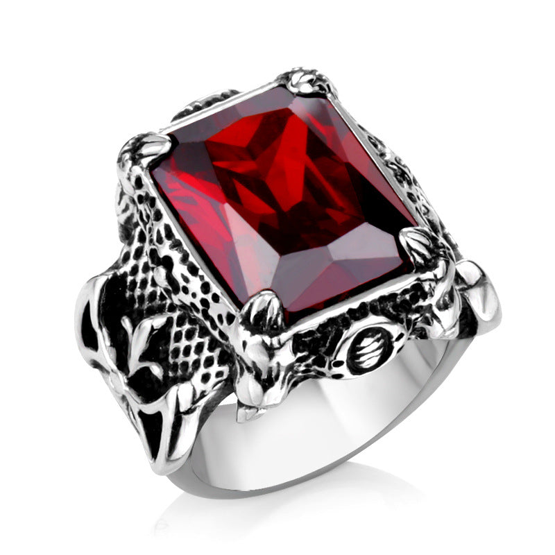 Men's Retro Ornament Titanium Steel Fashionmonger Nordic Stainless Rings