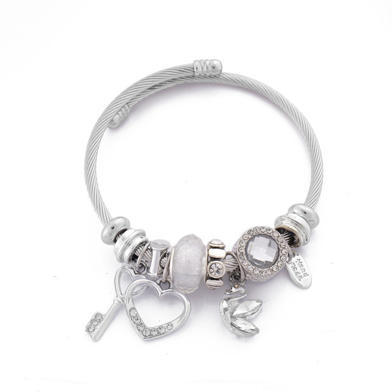 Pan Duo Swan Pull Cute Cartoon Bracelets