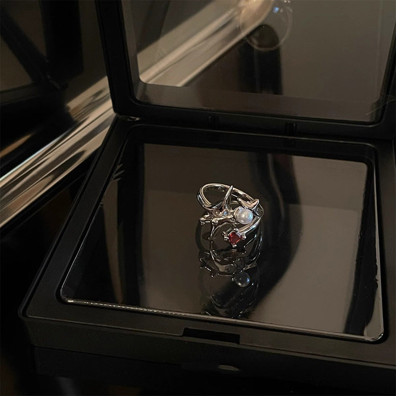 Women's & Men's High-grade For Twin Cold Niche Design Rings