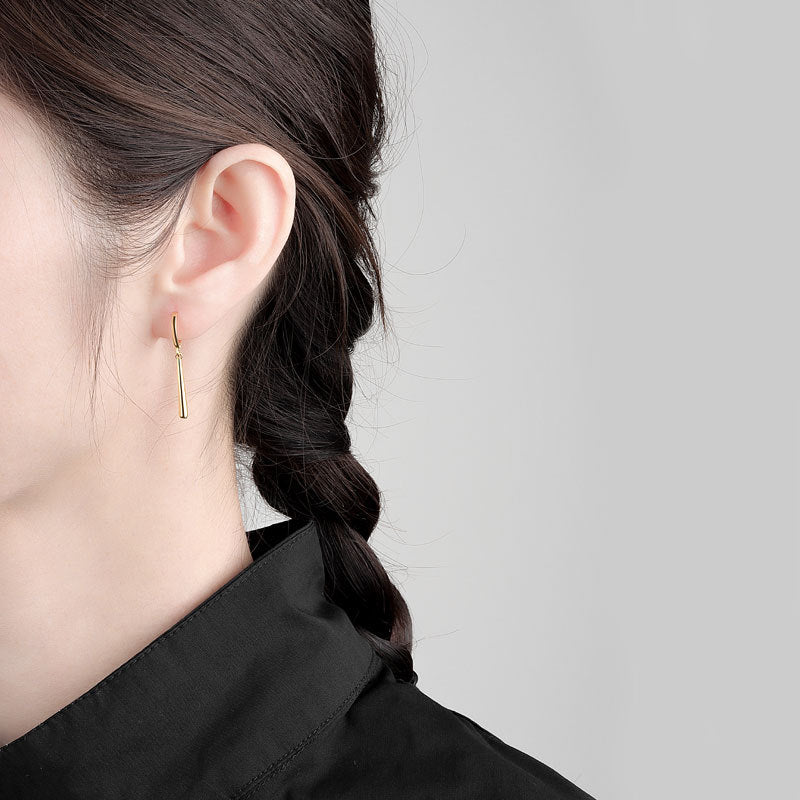 Women's & Men's Sier Long For Elegant Simple Trendy Earrings