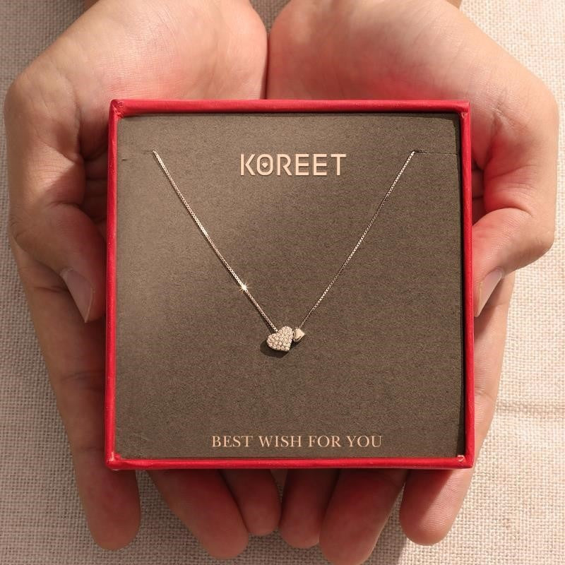 Women's Luxury Simplicity Diamond Sweet Niche Clavicle Necklaces