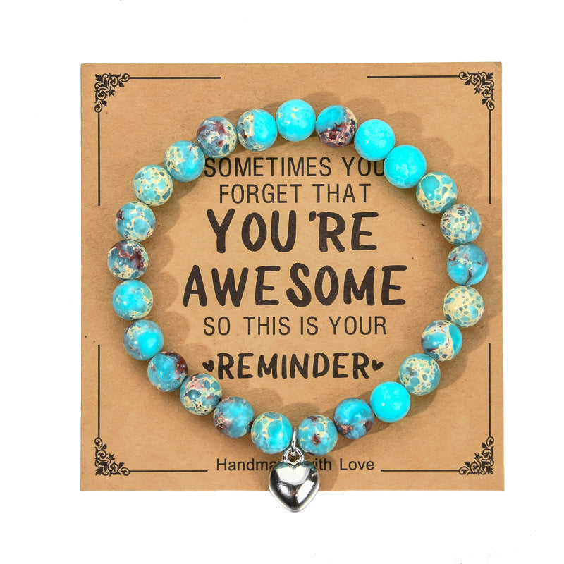 Heart Magnetic Powder Zebra Adjustable Hand Bracelets