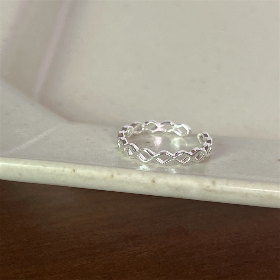 Women's Sterling Sier Style Niche High-grade Light Rings