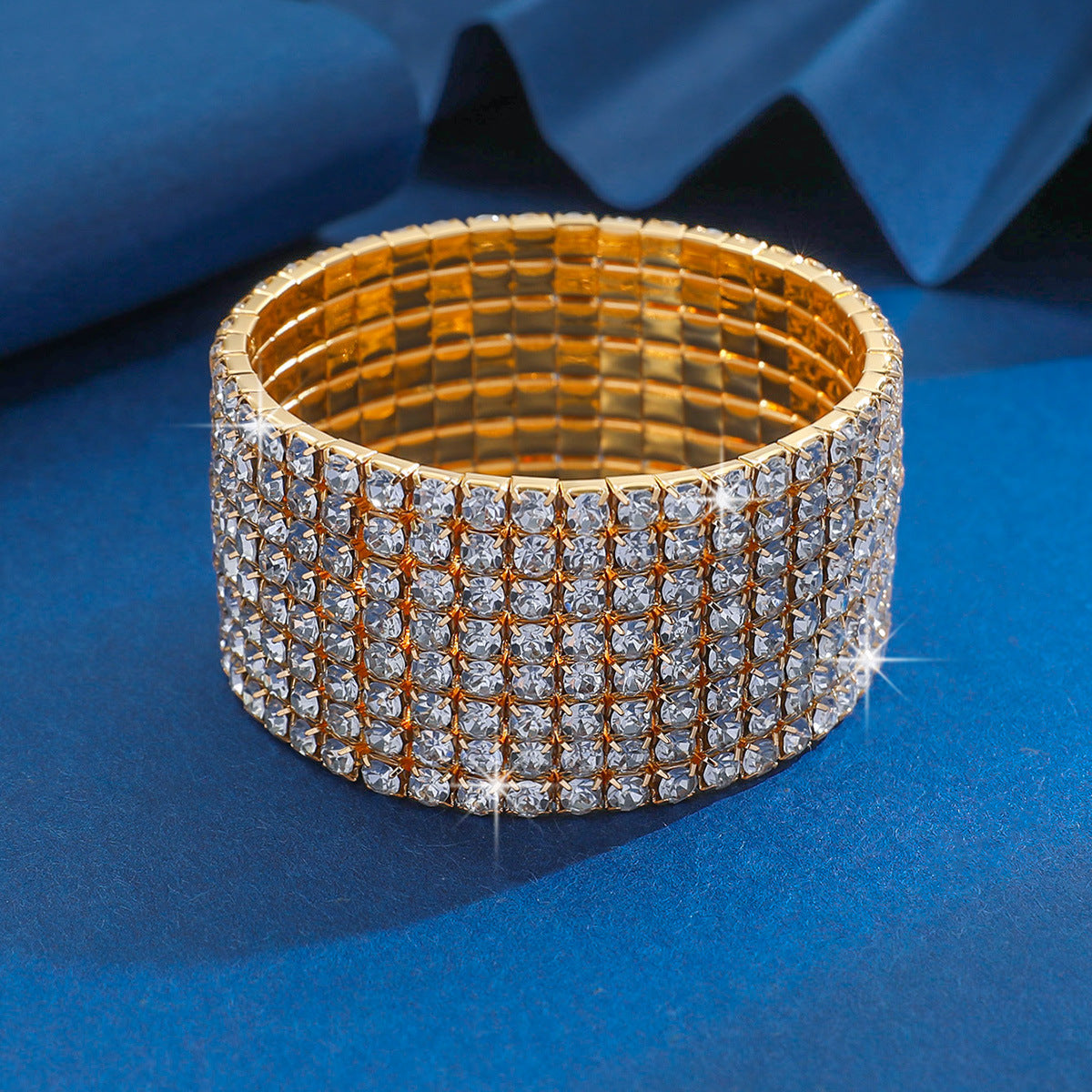 Affordable Luxury Fashion Zircon Elastic Rhinestone Bracelets