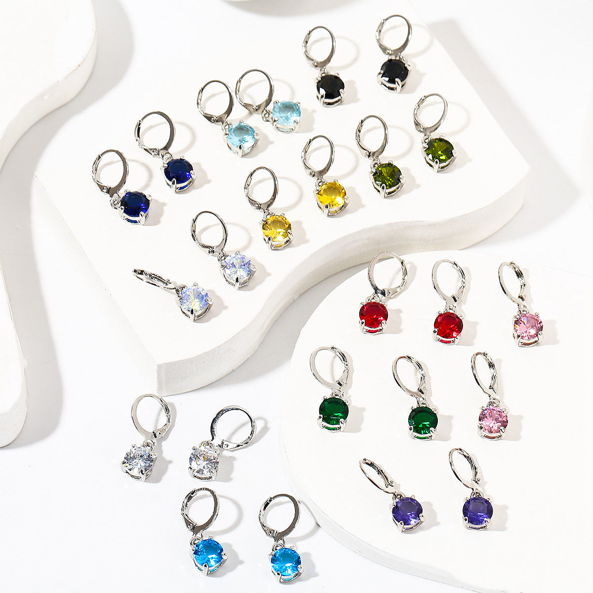 Zirconium Gold Plated Moissanite Ear Clip Suit Wind Simple Rings