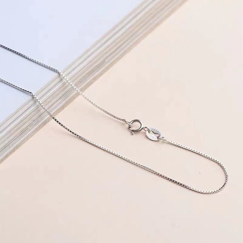 Sier Box Chain Ingot Melon Seeds Starry Necklaces