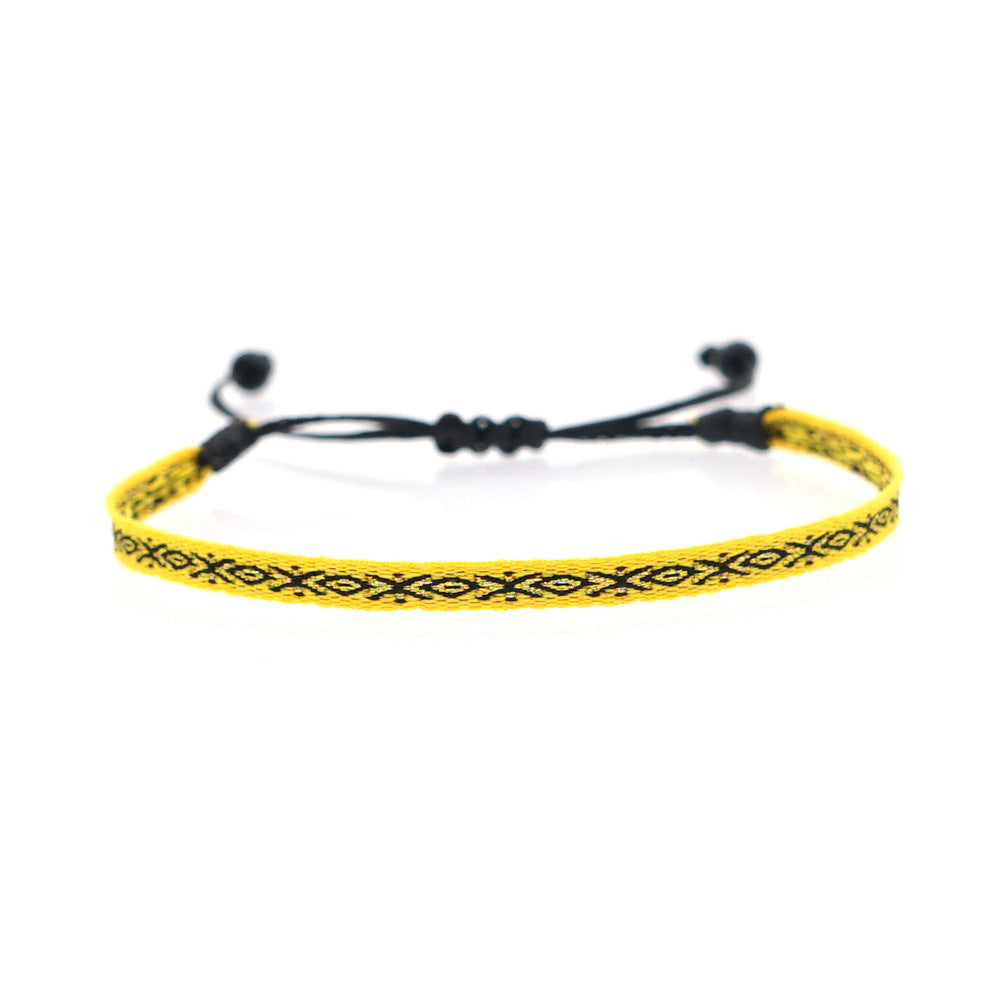 Women's South American Columbia Ethnic Style Webbing Bracelets