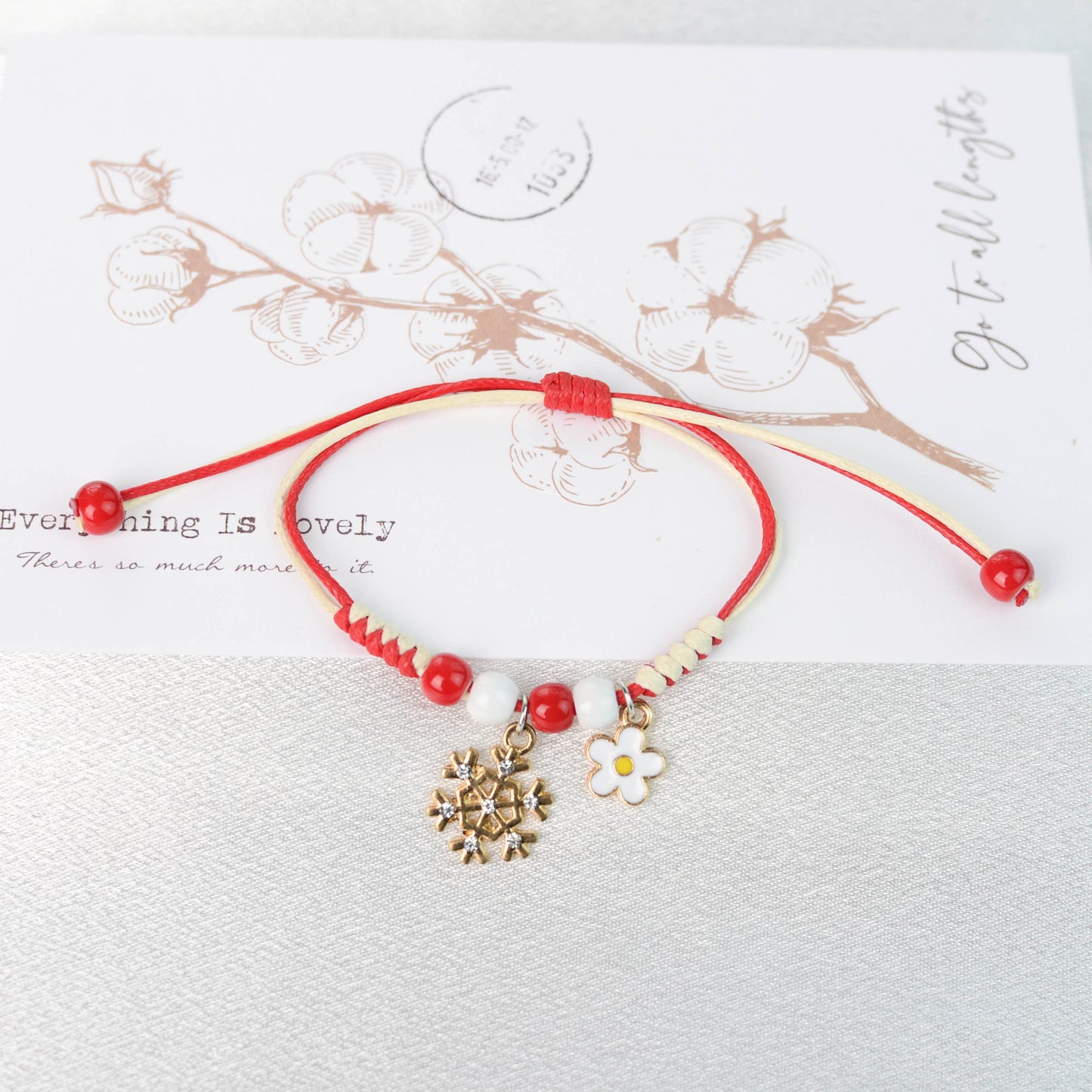 Glamorous Fashion Christmas Woven Santa Claus Bracelets