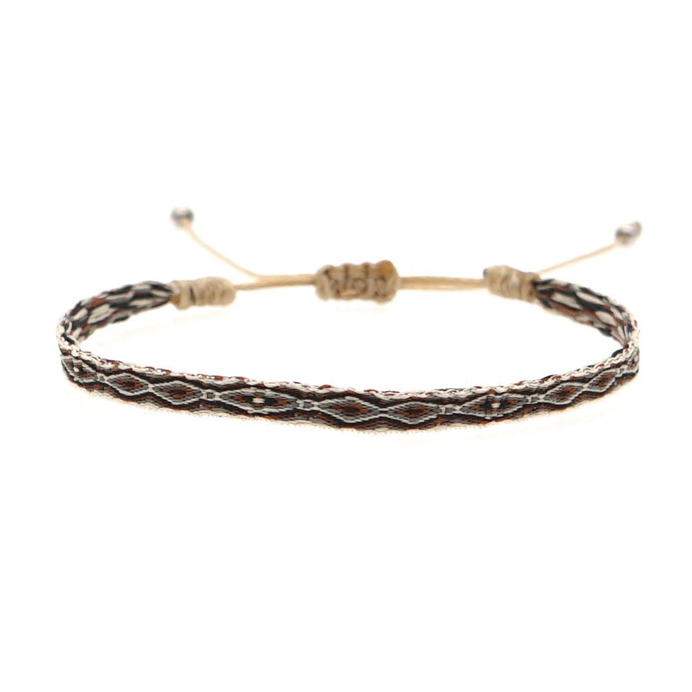 Women's South American Columbia Ethnic Style Webbing Bracelets