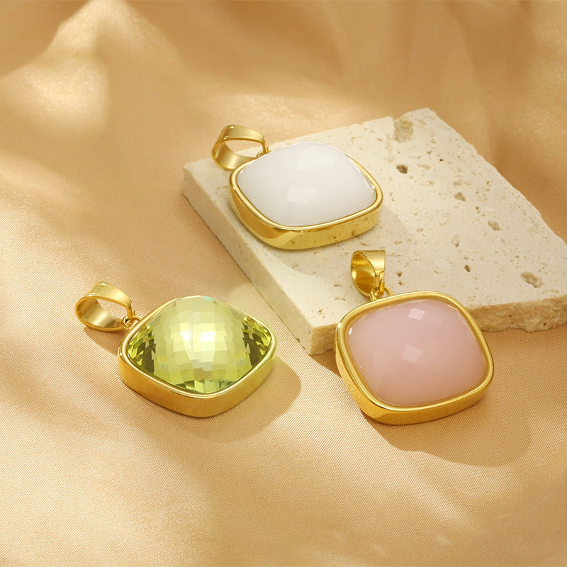 Elegant High Sense Square Multicolor Retro Pendants