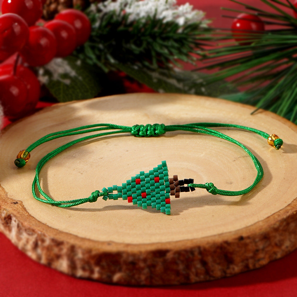 Christmas Style Cute Cartoon Character Hand-woven Bracelets