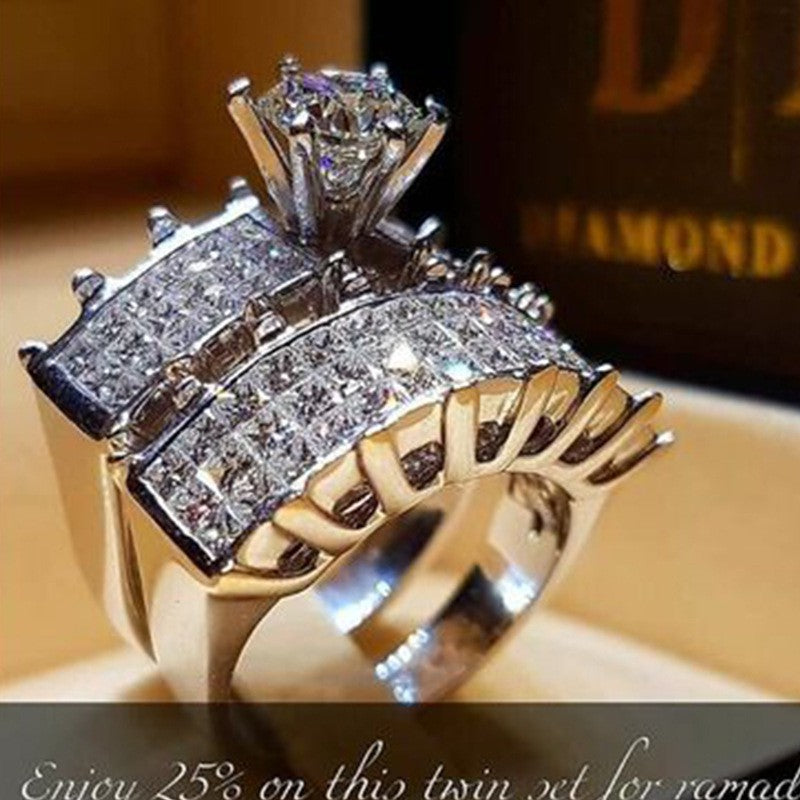 Women's Versatile Ornament Couple Set Engagement Rings