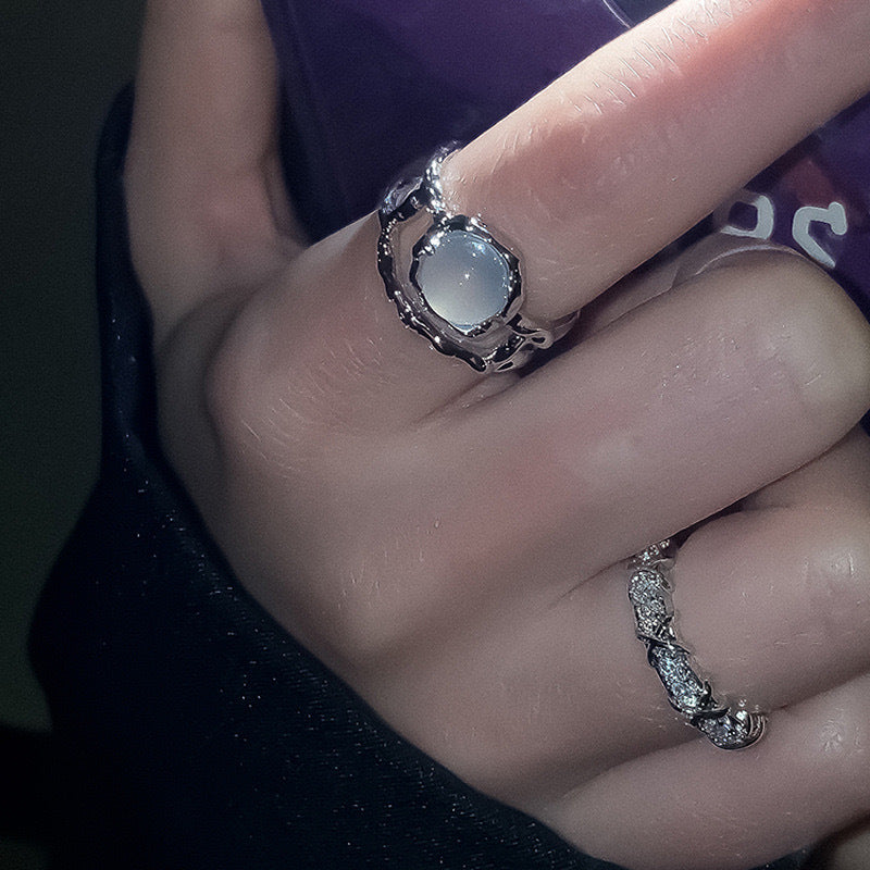 Moonstone Female Advanced Ga Open Simple Index Rings