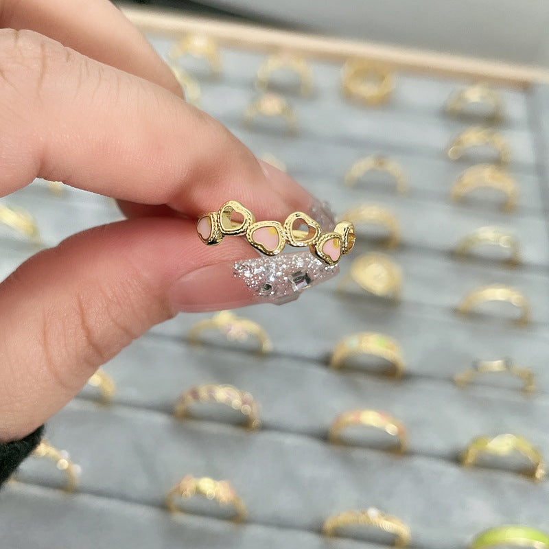 Flower Fashion Personalized Opening Adjustable Index Finger Rings