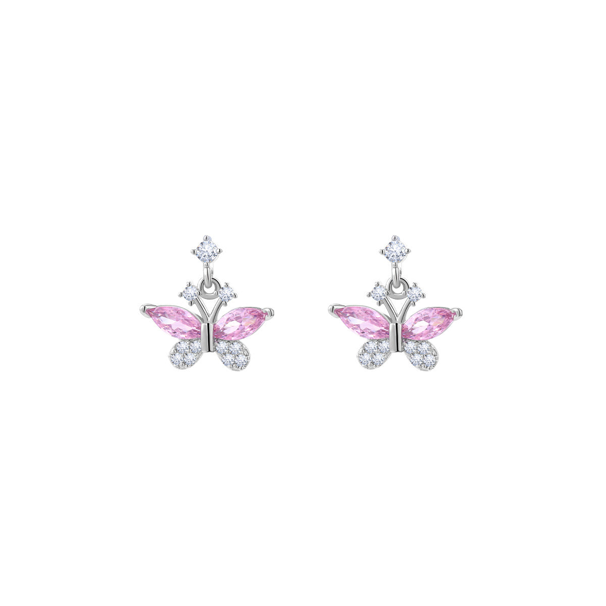 Steel Gold Ear Bone Pair Cat Earrings