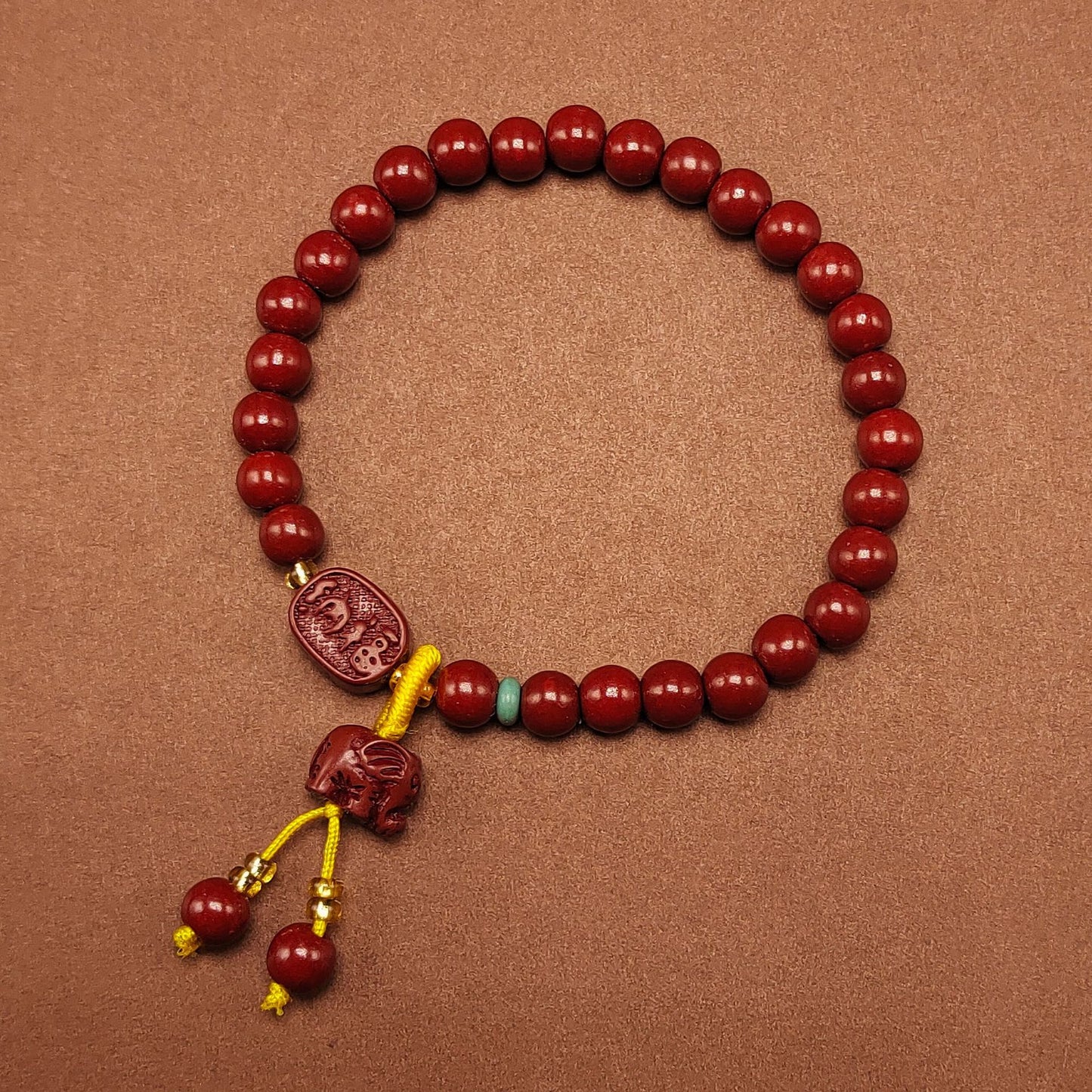 Style Cinnabar For Tassel Design Single Bracelets