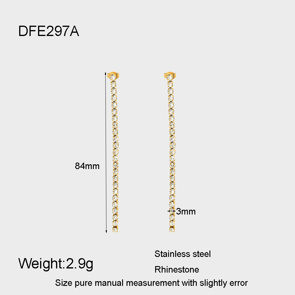 Women's Chain Net Ball Fashionable Elegant Face Earrings