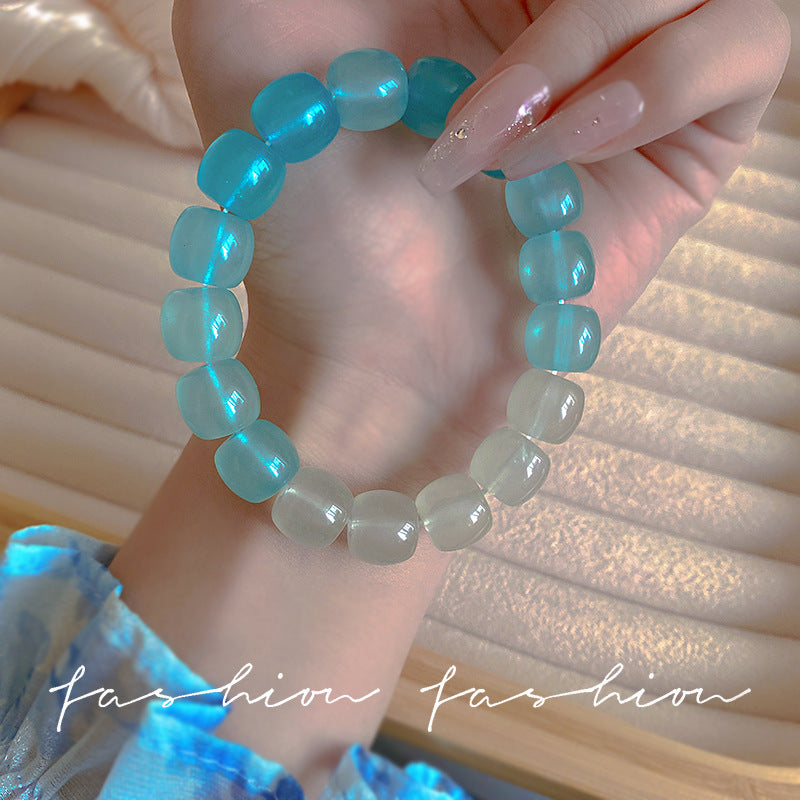 Pliable Temperament Gradient Color Ice Transparent Bracelets